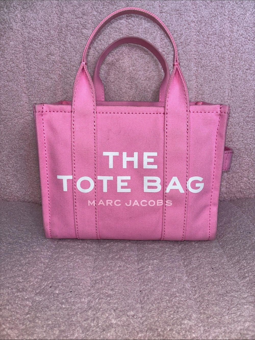 Marc Jacobs Small Pink Canvas 'The Tote Bag'